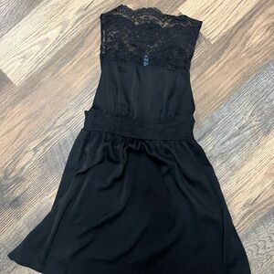 Free People Elegant Black Lace Dress